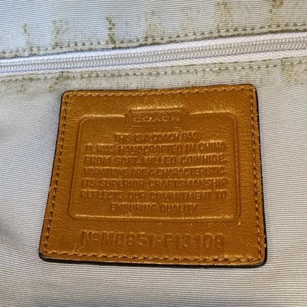 Coach Bag Purse Handbag Y2K Leather Soho Pebbled Dinky Slouch Hobo Shoulder Bag